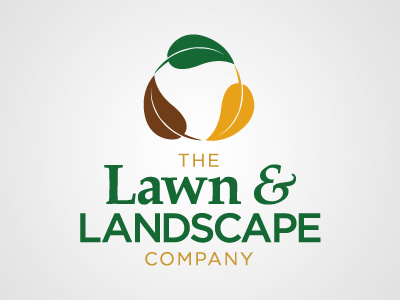 The Lawn and Landscape Company branding identity logo