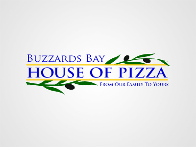 Buzzards Bay House Of Pizza branding identity logo