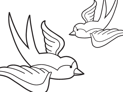 Sparrow download freebie tattoo vector