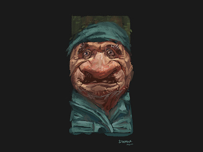 Another Gnome Sketch caricature character characterdesign dwarf gnome illustration nose painting photoshop portfolio