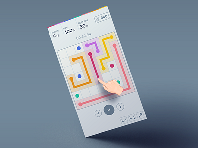 Flow Pro dots flat game ios