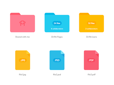 Folders and File Types file types folders icons