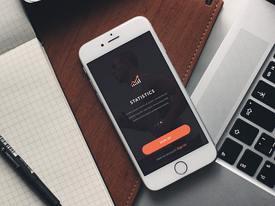Statistics app ios sign up slider statistics
