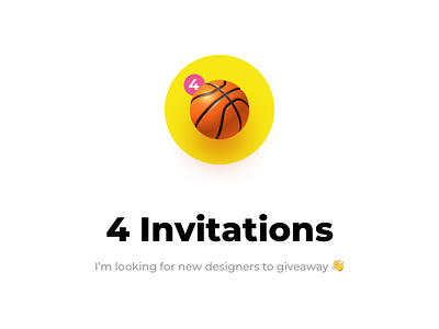 4 Invitations ball basketball dribbble giveaway invitations invites