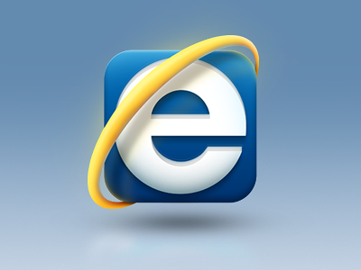 Internet Explorer icon ie internet explorer ios skeuomorphism