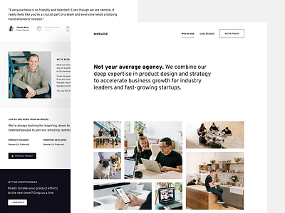 webuild new site appdesign branding case study design landing new site portfolio product productdesign redesign site uidesign uiux user experience user interface ux uxdesign uxui website