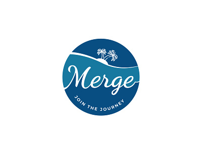 Merge Logo branding design logo merge personal typography vector