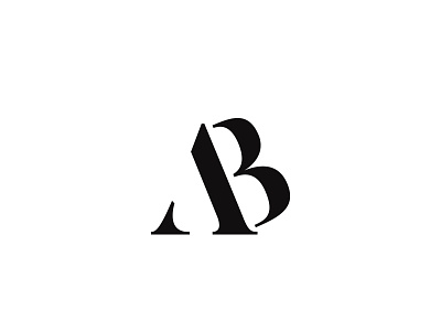 AB Logo branding design logo personal typography vector