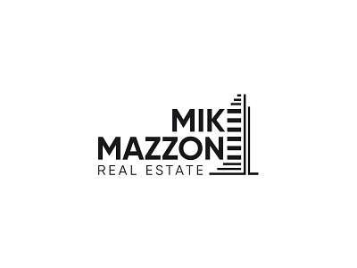 Mike Mazzone Logo branding design logo personal typography vector