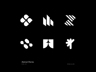 Logo Exploration - Abstract Mark Collection 01 abstract abstractmark brand identity brand marks branding demoraki graphic design illustration logo logo collection logo design branding logo designer logo exploration logo marks logofolio logos logotype mark mark symbol symbol