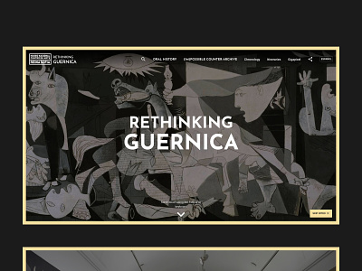 Museo Reina Sofía - Rethinking Guernica art design graphic design laus minimal museums typography ui web design webby
