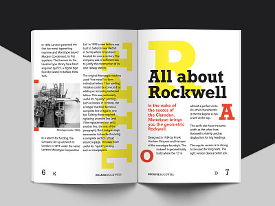 Rockwell Promotional Folder folder font rockwell