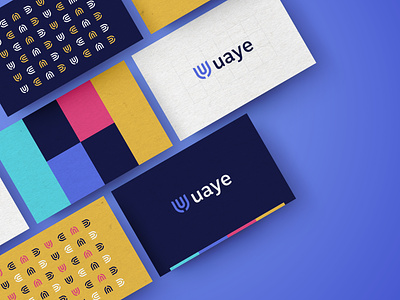 Let the uaye begin! branding logo preview rainbow
