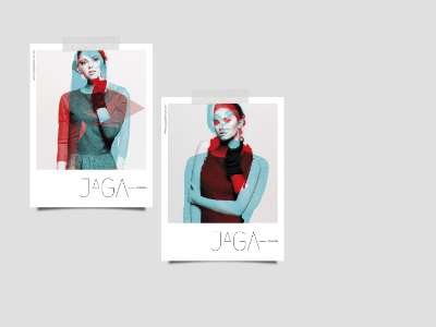 JAGA FASHION double exposure label nunudesign shot