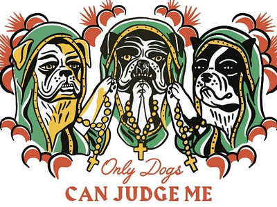Only Dogs Can Judge Me cross dog dogs tattoo