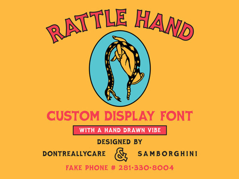 Rattle Hand Custom Font for kernclub.com font hand drawn letters typography