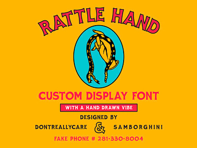 Rattle Hand Custom Font for kernclub.com font hand drawn letters typography