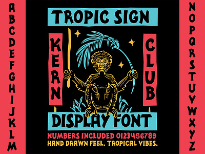 tropic sign font