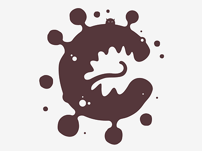 NС Logo sketching agente creature logo logotype nasty ugly