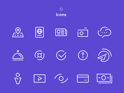 Travel Icons icons linear icons travel icons