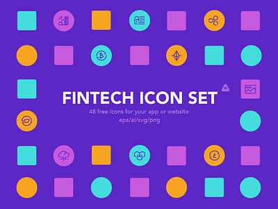 Fintech Icon Set bitcoin crypto download fintech free icons