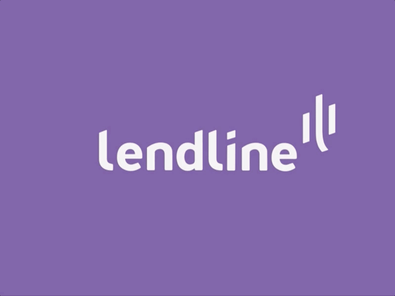 LENDLINE LOGO DESIGN fintech indentity loan logo startup