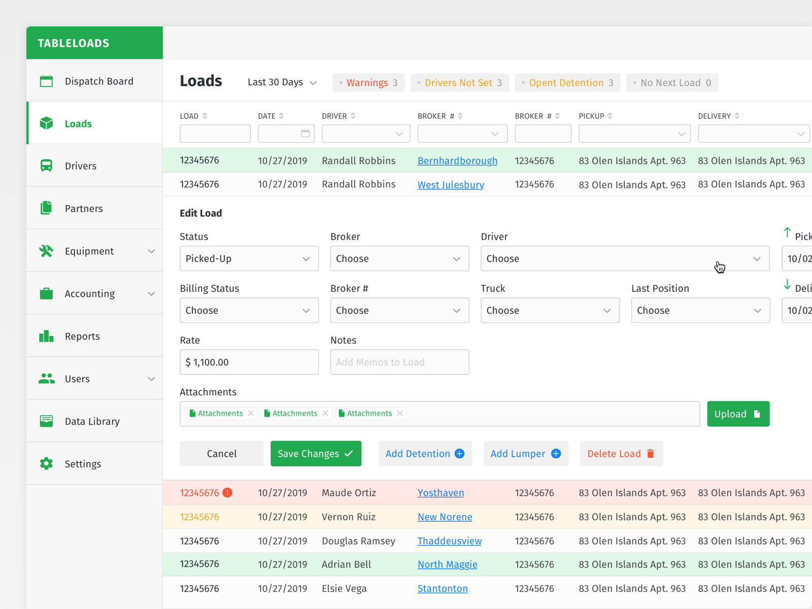 logistics management system