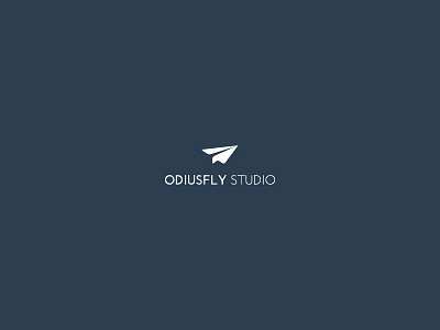 Logo logo odiusfly paper plane studio