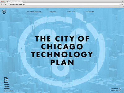 Chicago Tech Project Site chicago homepage landing page site technology web
