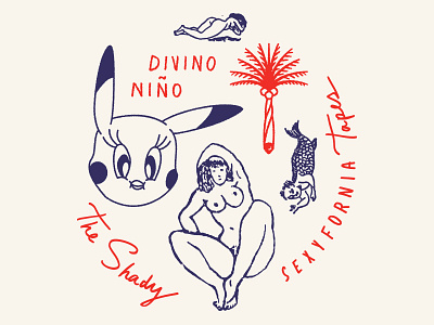 Divino Niño T-shirt blunt divino illustration nino nude palm tree