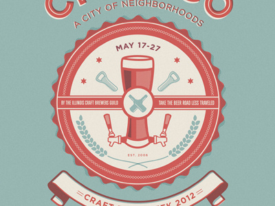 Chicago's craft beer week poster