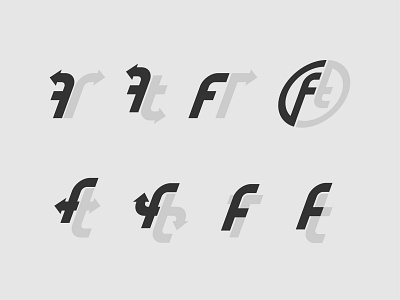 FT Lettermark Exploration brand identity branding ft logo letter logo lettermark lettermark exploration logo logomark monogram simple
