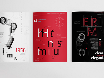 Optima Typeface Brochure Design