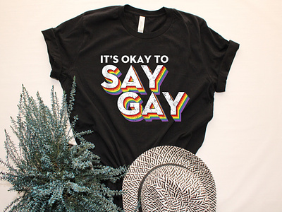💫💫It's OK to say GAY branding cricency design jpg lgbt png sublimation svg