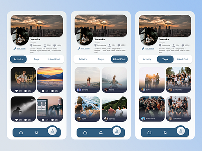 Daily UI #6 - Social Profile dailyu design mobileapps profile ui uidesign