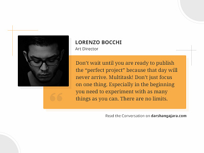 A Conversation with Lorenzo Bocchi consultant conversation design freelance interview quote ui ux web