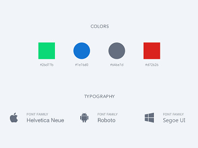 YuPay – Colors & Typography app design color palette fintech styleguide typography windows app yupay