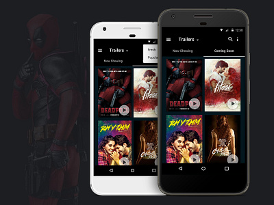 BookMyShow App (Indonesia) – Trailers android app design bookmyshow indonesia ios material design trailers ui ux