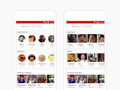 Samosa – Search & Browse android audios feed gifs interaction material samosa search social