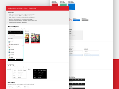 BookMyShow UWP – Style Guide