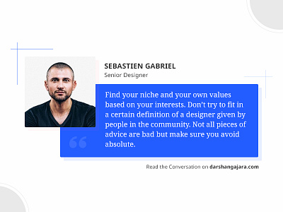 A Conversation with Sebastien Gabriel of Google career conversation design google interview job newsletter quote ui