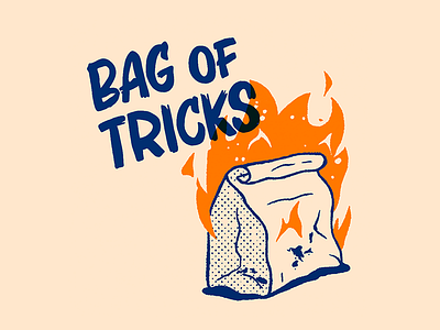 Bag of Tricks Podcast bag of tricks branding diy fire graphicdesign icon illustration logodesign podcast podcast art podcast logo trick