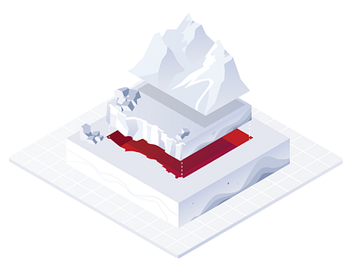 Ground Engineering spot Illustration engineering ground illustration isometric isometric illustration rocks slope spot illustration website