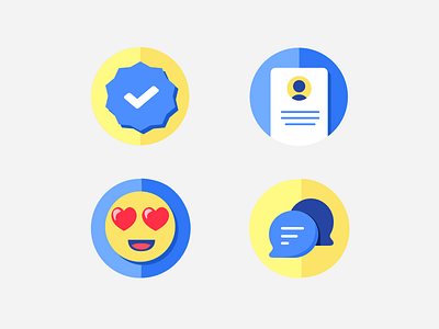 Onboarding icons WIP blue icon icon design illustration keybase onboarding wip yellow