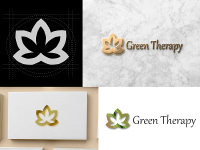 Green Therapy 3d branding business card cover photo design graphic design icon illustration illustrator logo logo design mahadi11alamin@gmail.com minimal mockup poster thumbnail typography vector