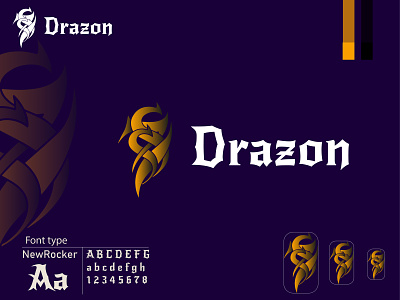 Drazon Logo 3d branding business card cover photo design graphic design icon illustration illustrator logo mockup poster thumbnail typography vector
