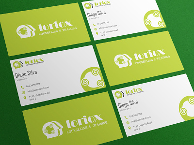 Loriox business card branding design graphic design logo stationary