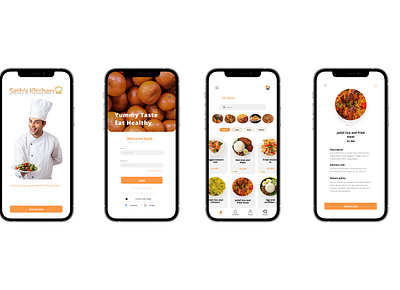 Food App 3d graphic design logo motion graphics ui