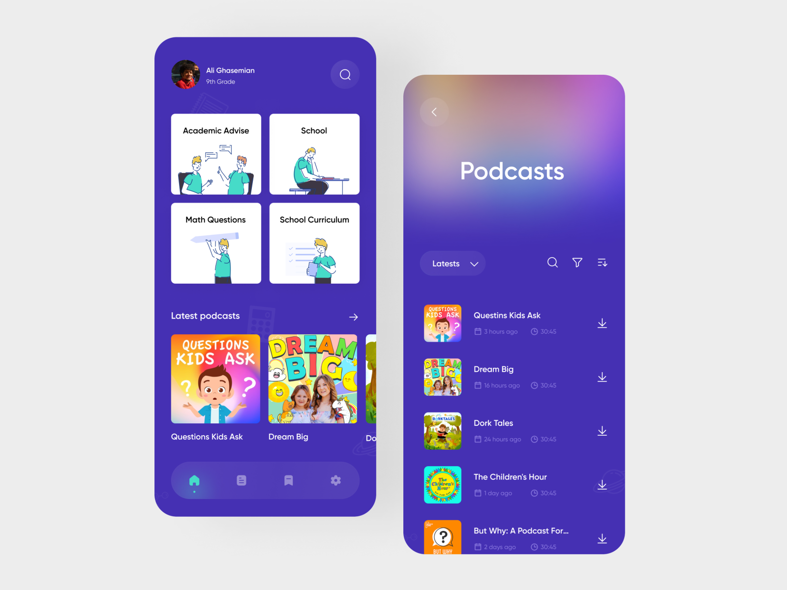 educational-app-for-students-mobile-app-by-ali-ghasemian-on-dribbble