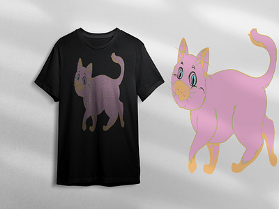 My pet cat t-shirt design